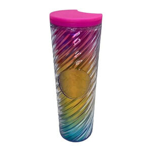 Starbucks 16floz Twist Tumbler Tim Singleton Starbucks Pride Swirls Rainbow